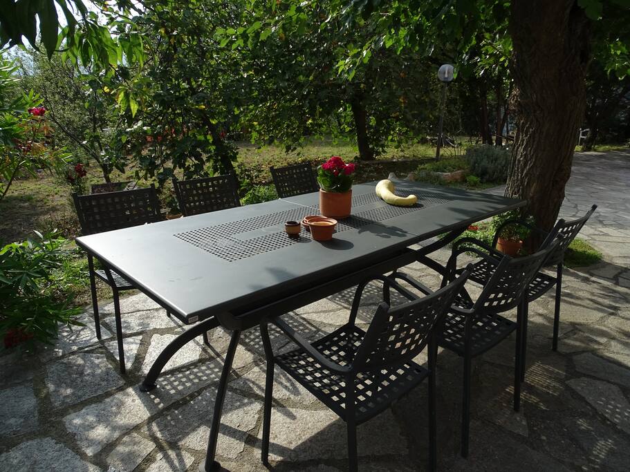 Quando il tempo lo permette..colazione all'aperto!