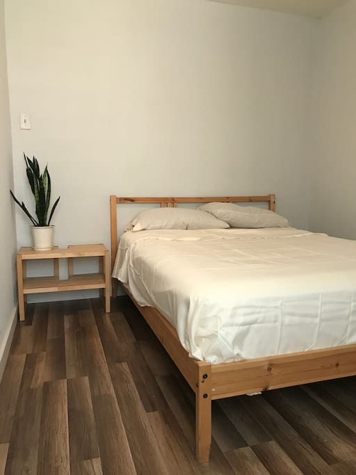 Available bedroom. Very quaint. Very minimal. Comfortable bed.