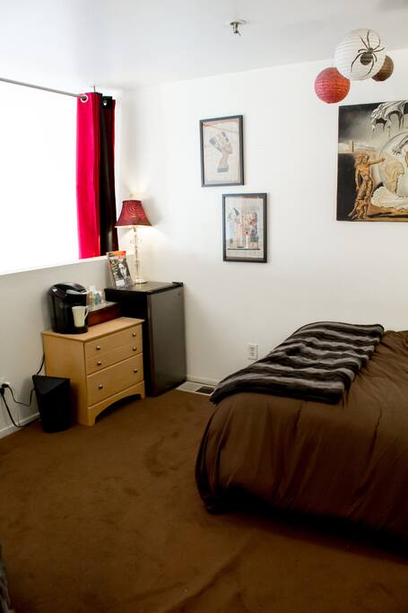 Here's your room! It's bigger than it looks here :)