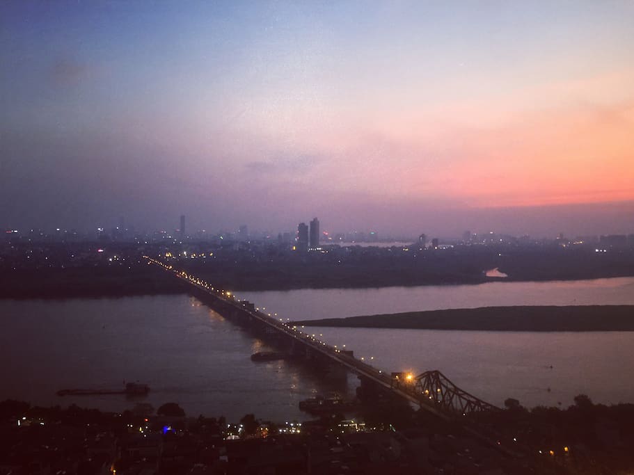Sunset from the living room