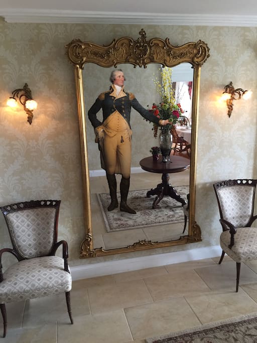 Our 250 year old mirror that GW viewed himself in