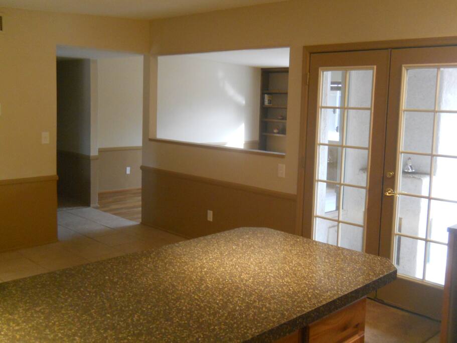 Doors to rear patio