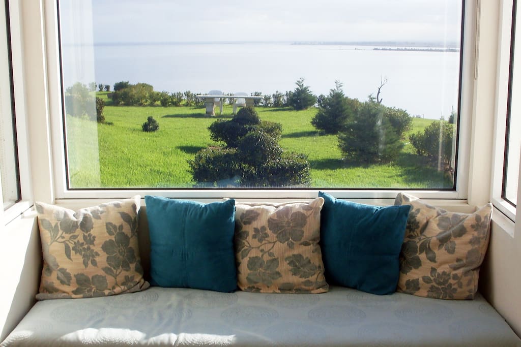 The view from the studio's picture window