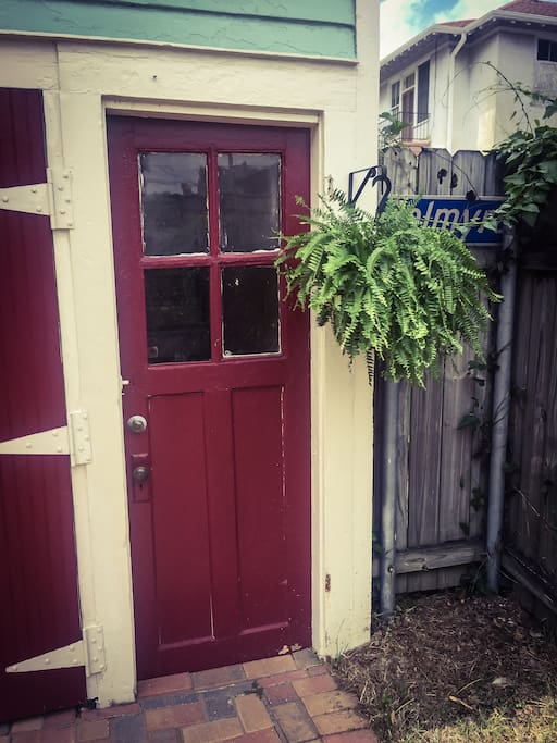 Entrance to stairs.