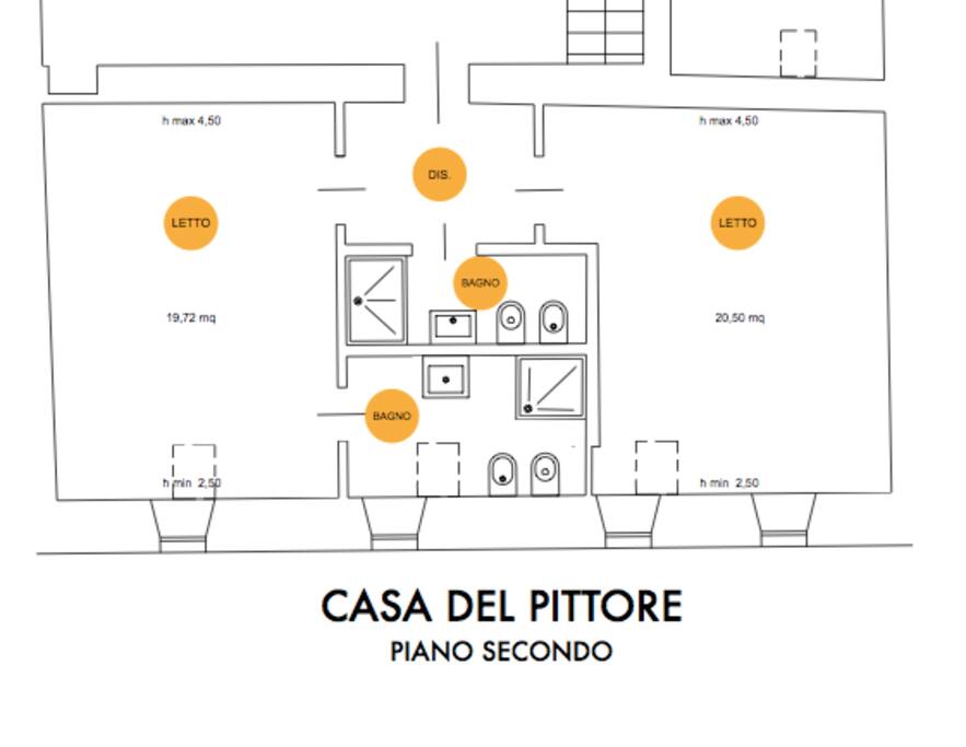 Planimetria Suite Arancio