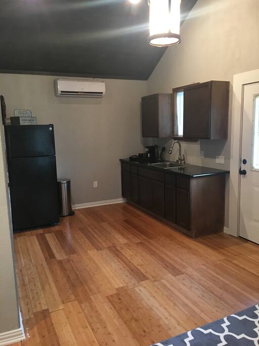 kitchen with granite.