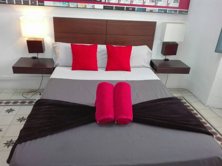 Cama de matrimonio, wifi, aire acondicionado, calefacción