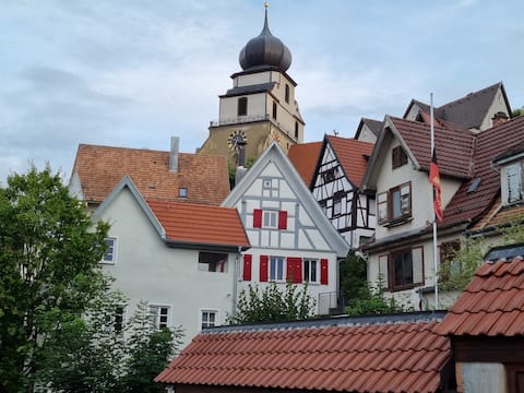 Herrenberg: Historic half-timbered house on the Schlossberg
