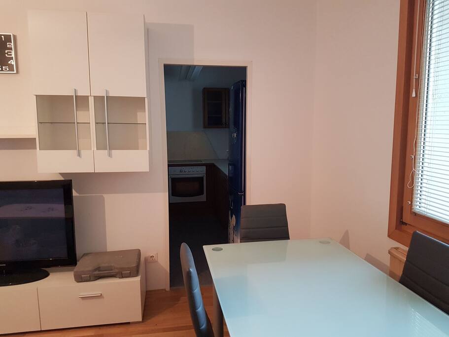 Ecke zum Essen im Wohnzimmer