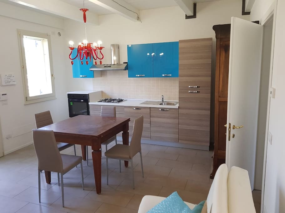 kitchen and rest room