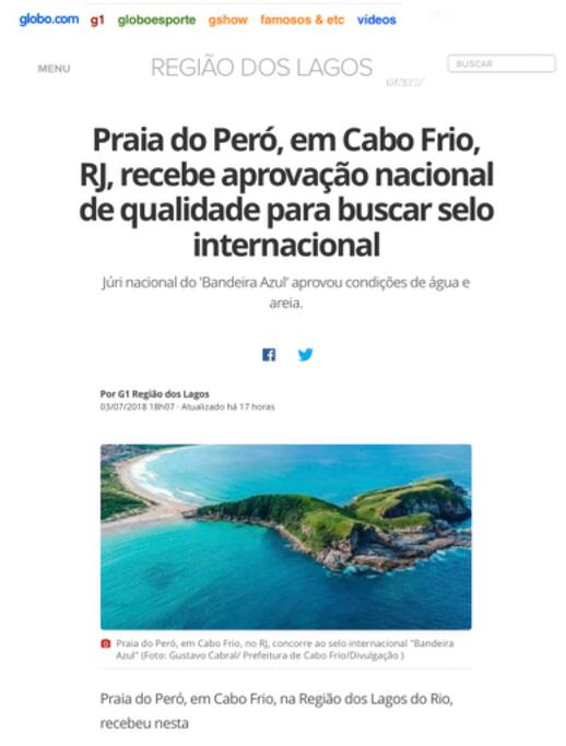 Água e areia de qualidade!