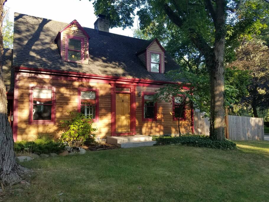House exterior. The guest room is on the second floor, left side of the home.