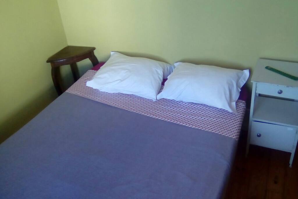 Bedroom I with couple-bed with balcony