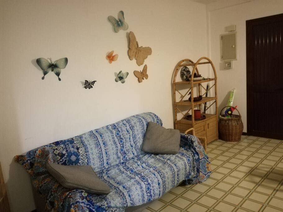 Divano letto in soggiorno