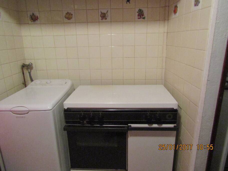 Machine à laver, cuisinière