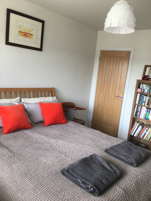 Bright sunny king size bedroom