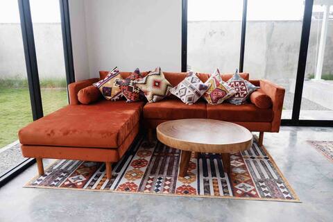 2BR Modern House with Rice Field View