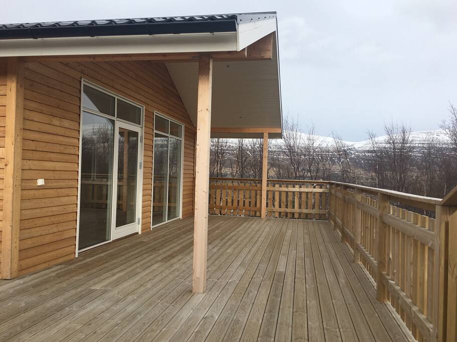A large veranda where you can enjoy the sun or throw a nice BBQ.