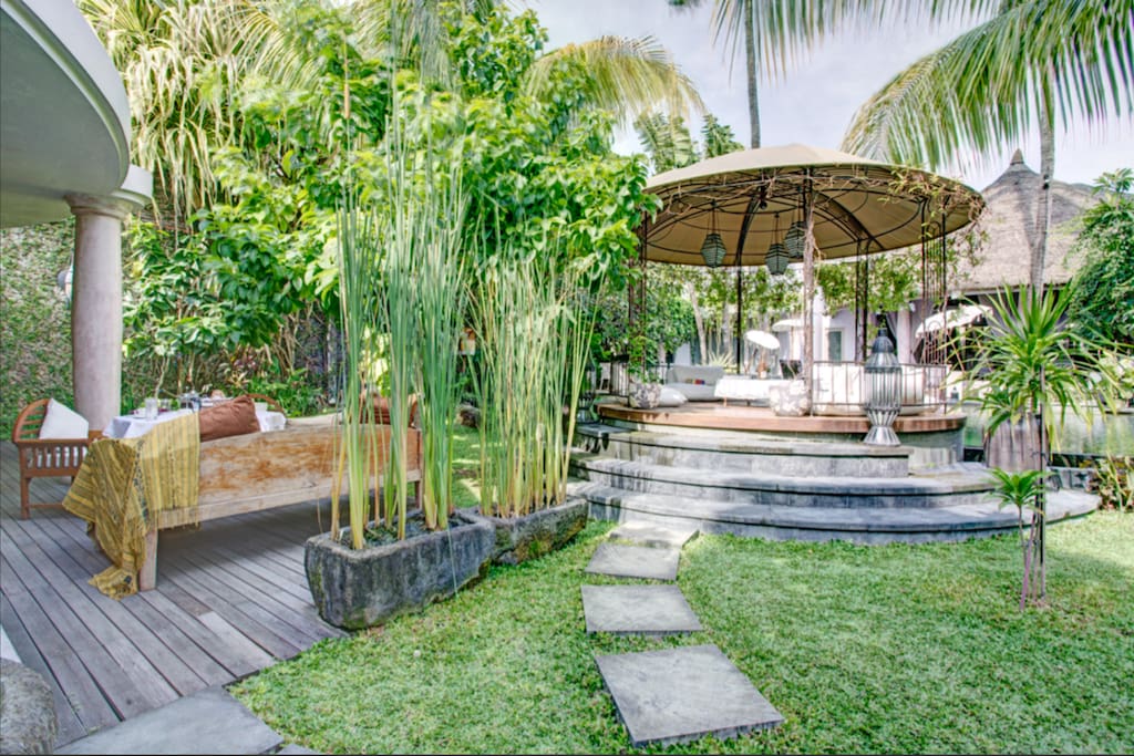 You don't have to get stuck in your room. Enjoy our outdoor bungalow, located right next to refreshing and swimming pool.