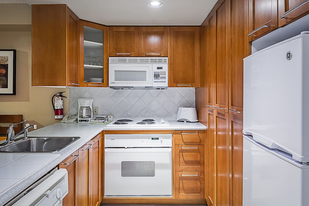 Prepare meals in the comfort of your own fully-equipped kitchen.