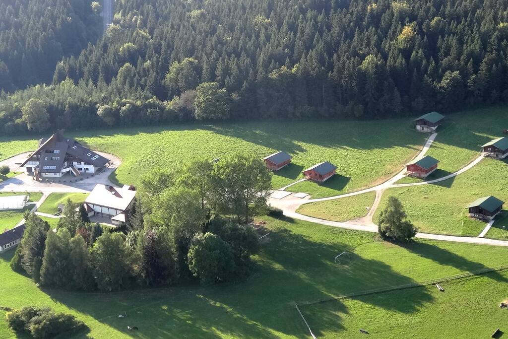 Vue aérienne du site