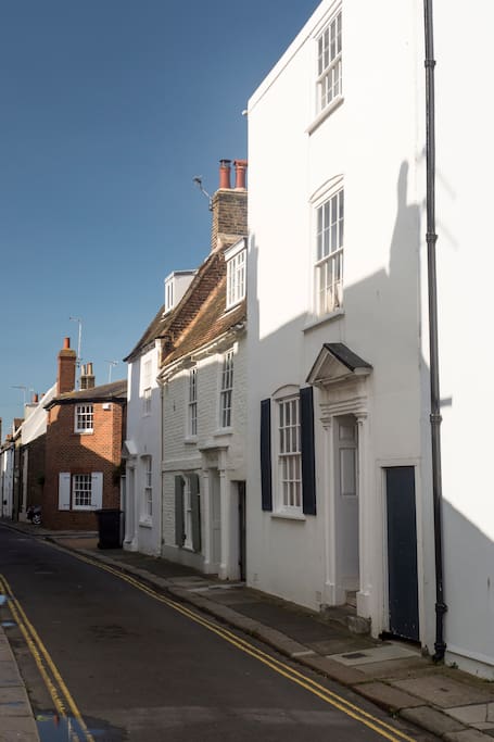 View down Middle Street