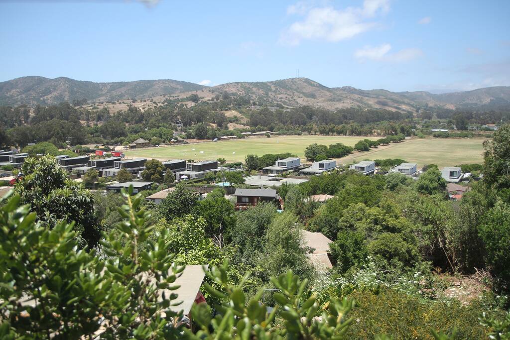 Vista desde la terraza al campo de golf