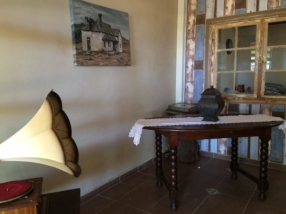Reception decorated in the old farmhouse style - rooms more modern.
