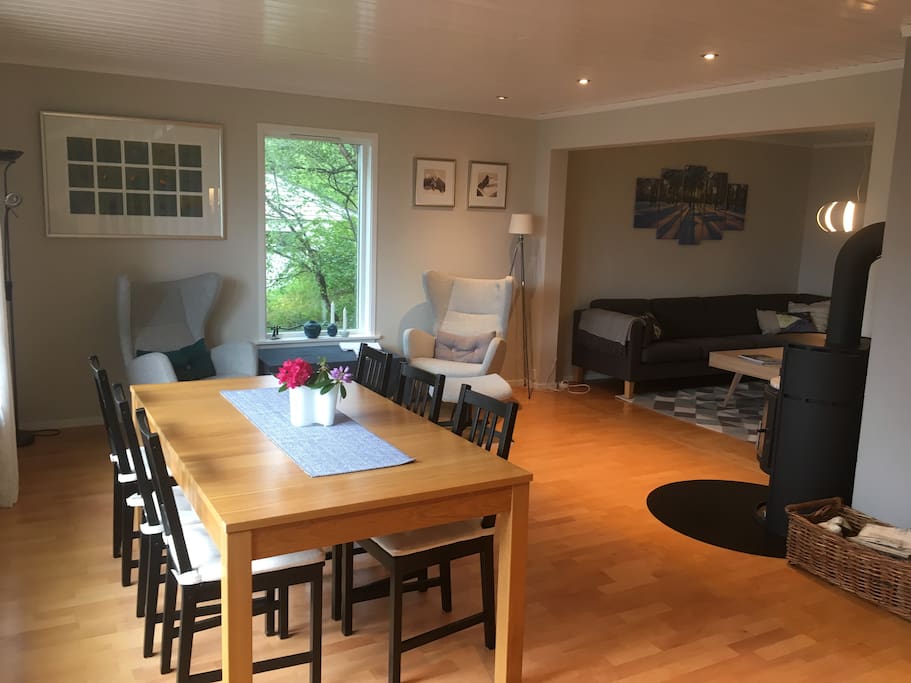 Dining area and lounge room