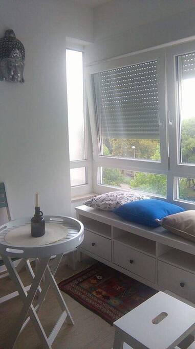 It is bright and comfortable. Enjoy!