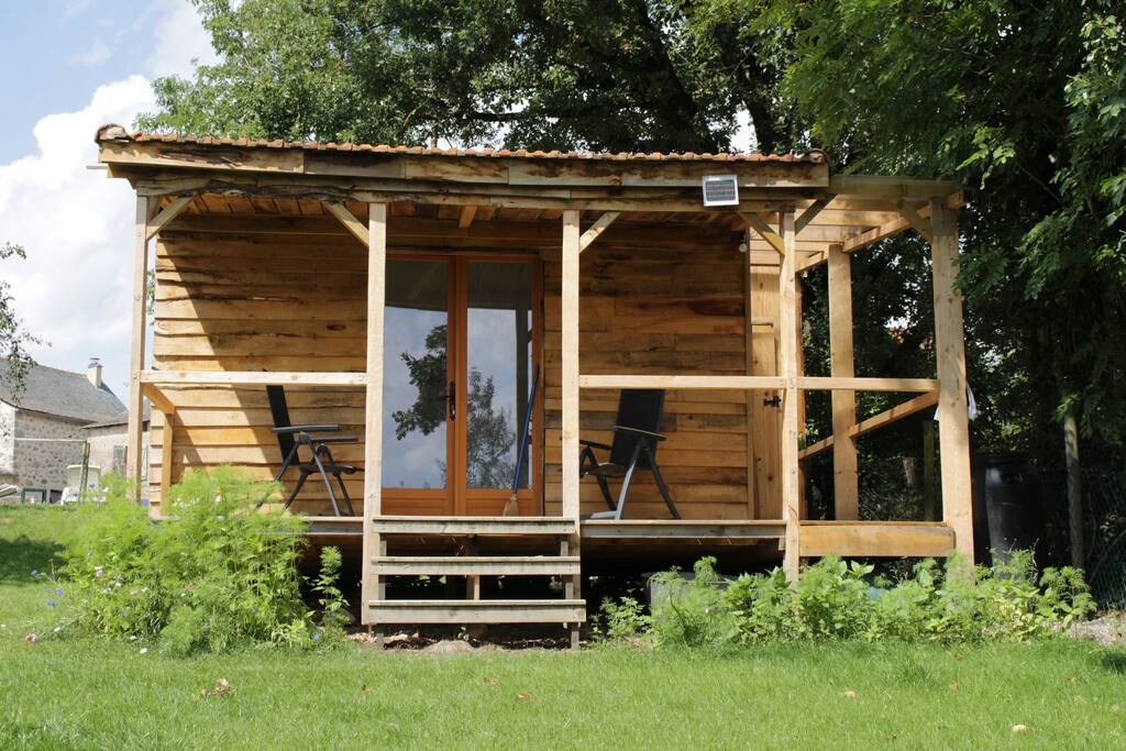 'The Bothy' our garden eco-chalet sleeps two in splendid isolation.