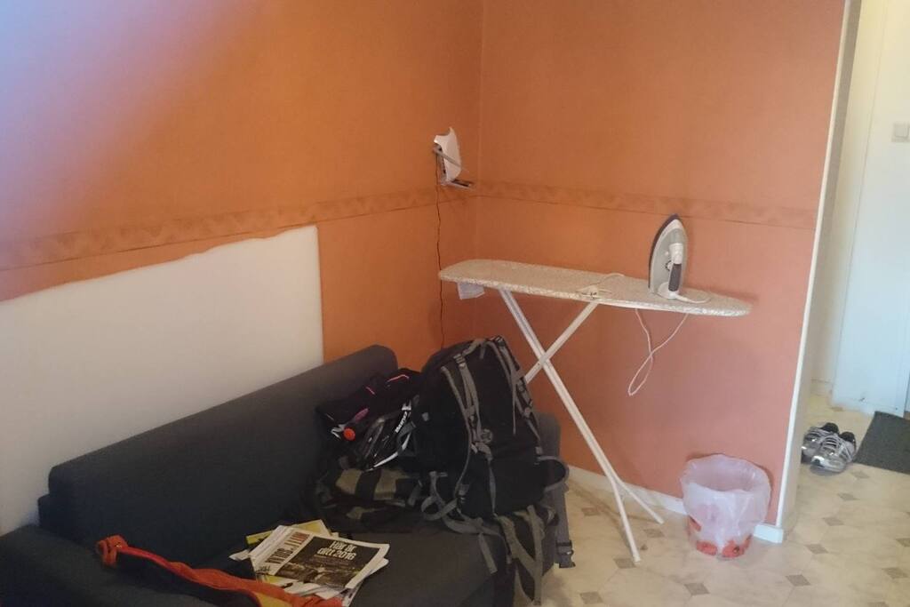 corridor plus sofa plus iron