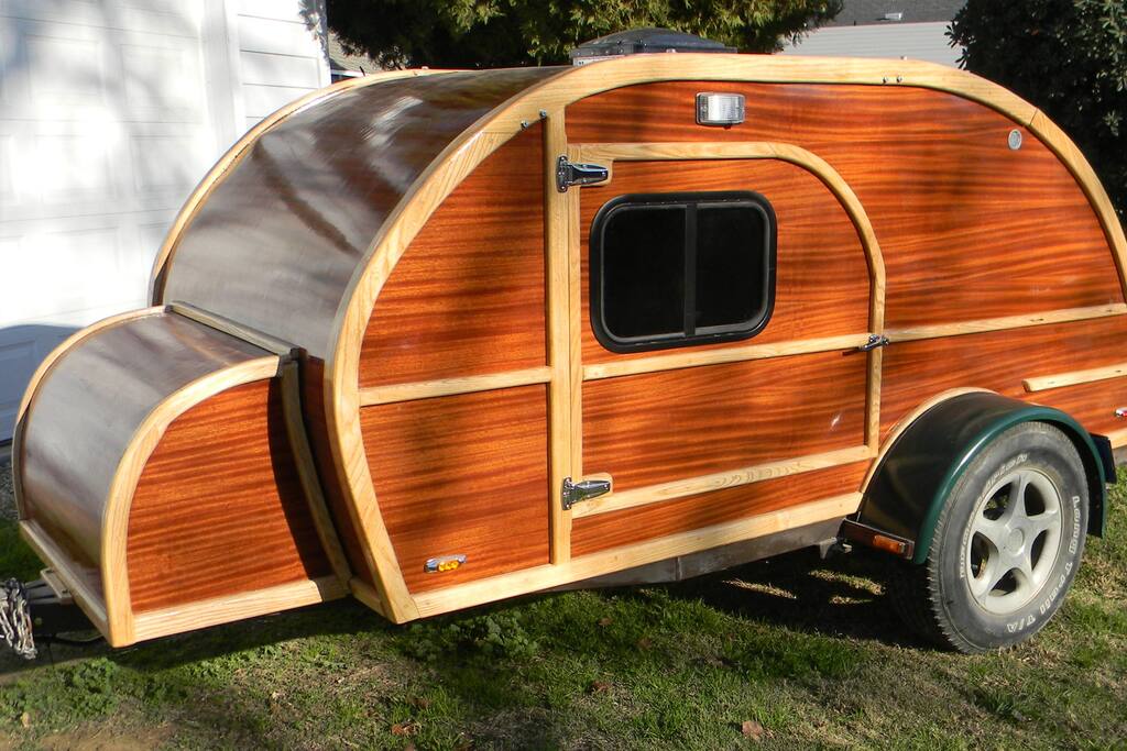 Custom built teardrop trailer