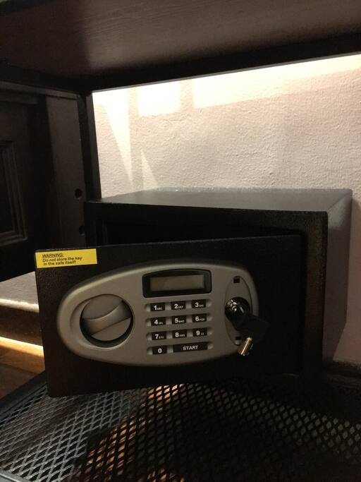 The Lavender Room has a Yale safe for your personal use
