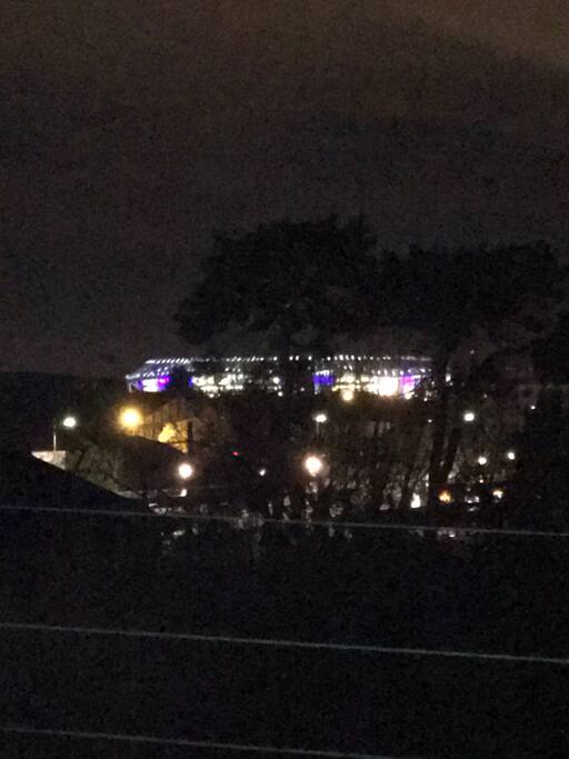 Vu du stade depuis l'appartement