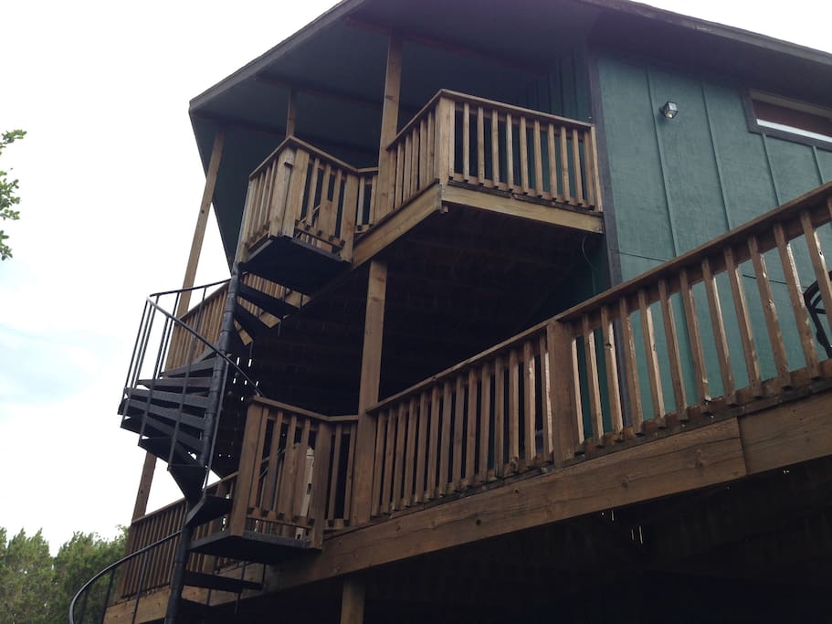 Back view of the house