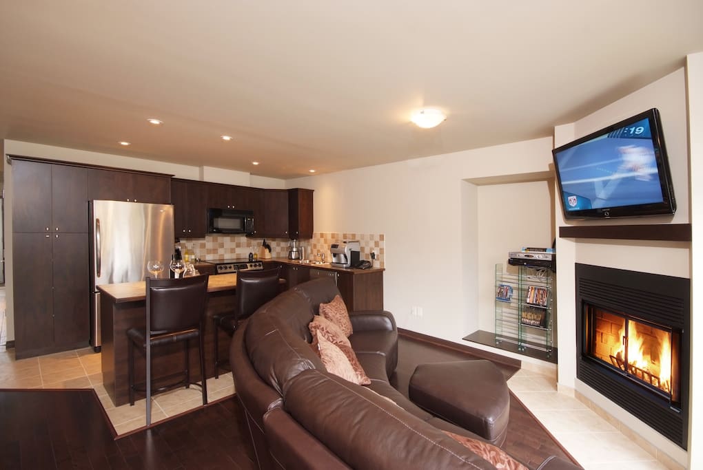 Kitchen and living room