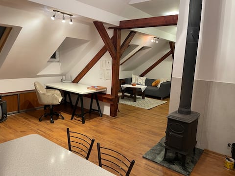 Popular Airbnb listing: Spacious Studio Apartment | Studio na poddaszu in Katowice
