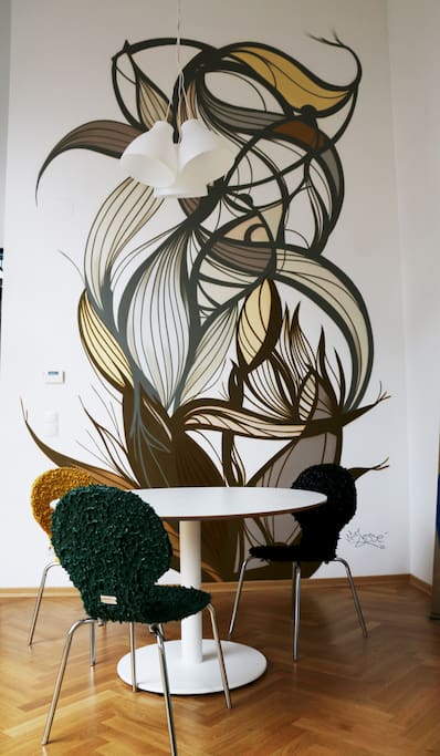 Lounge and bedroom - room 1