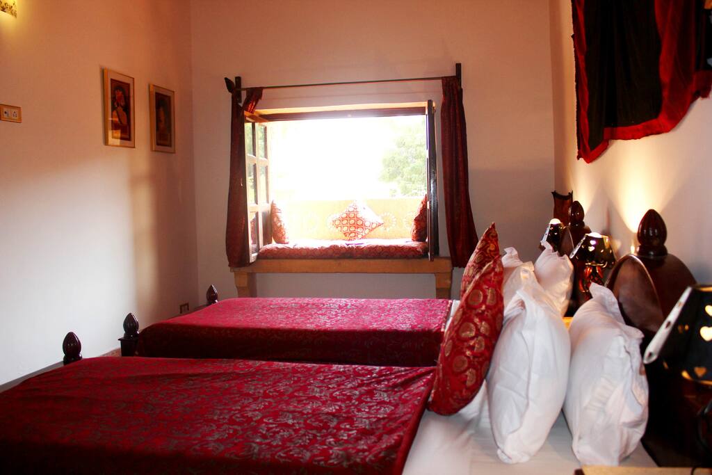 The Room with the Jharokha overlooking the Street near Patwaon Ki Haveli