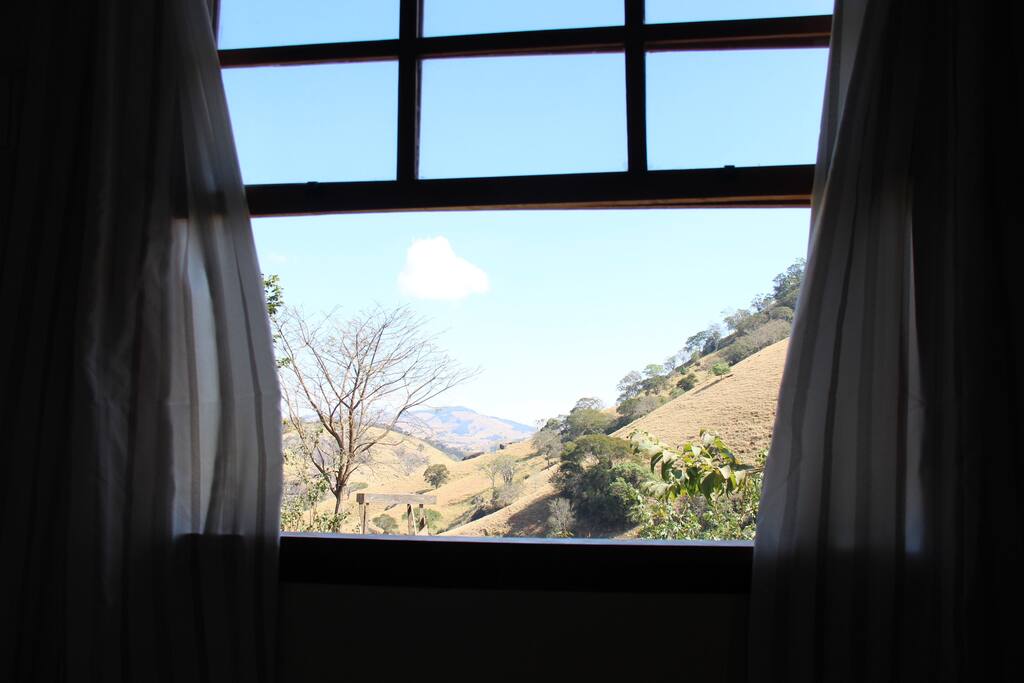 Vista da janela da suíte.