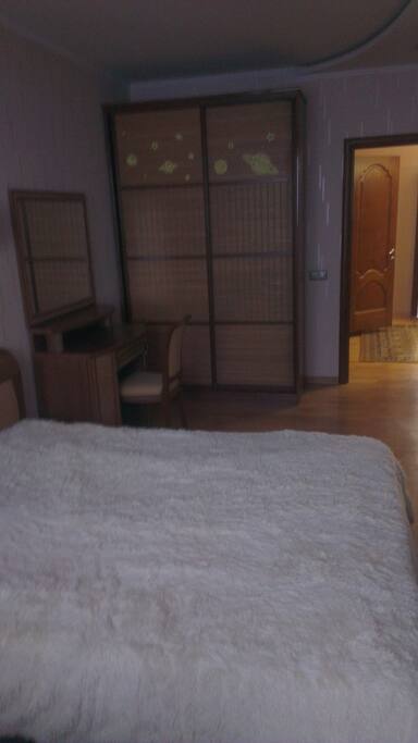 Your bed, closet and a little desk
