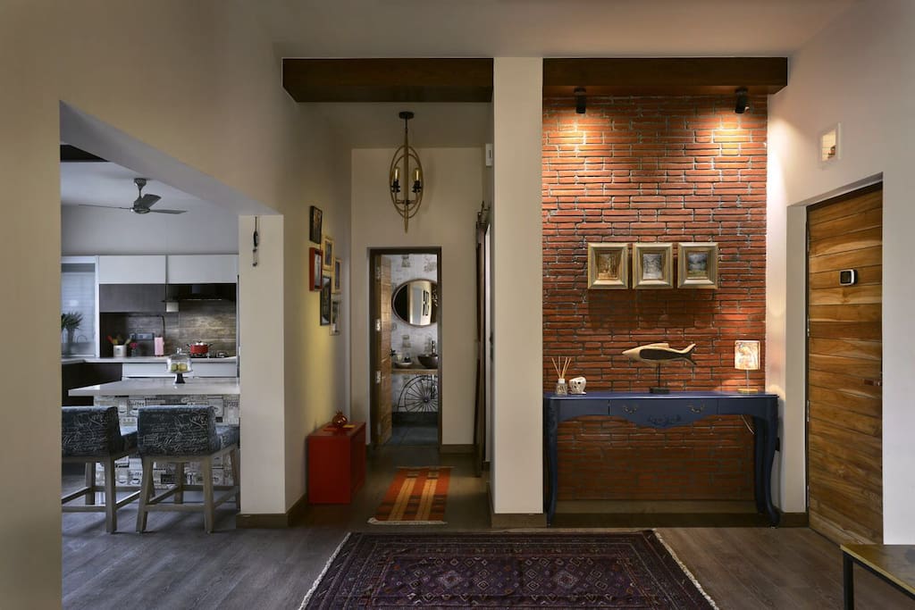 Living area and entrance