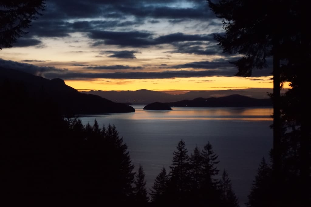 Sunset from the deck