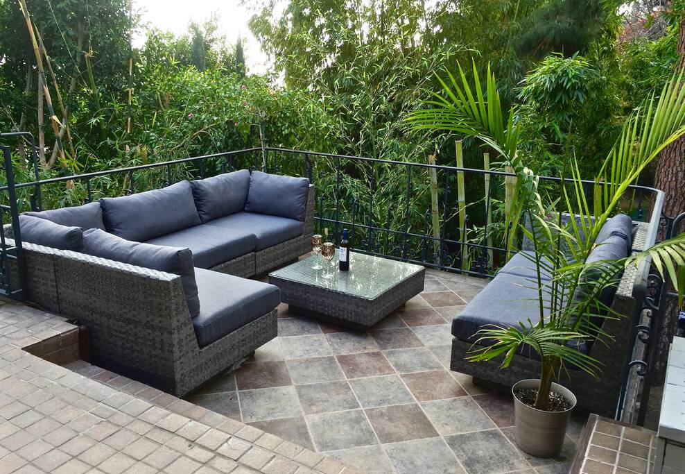 Patio outside of the living area