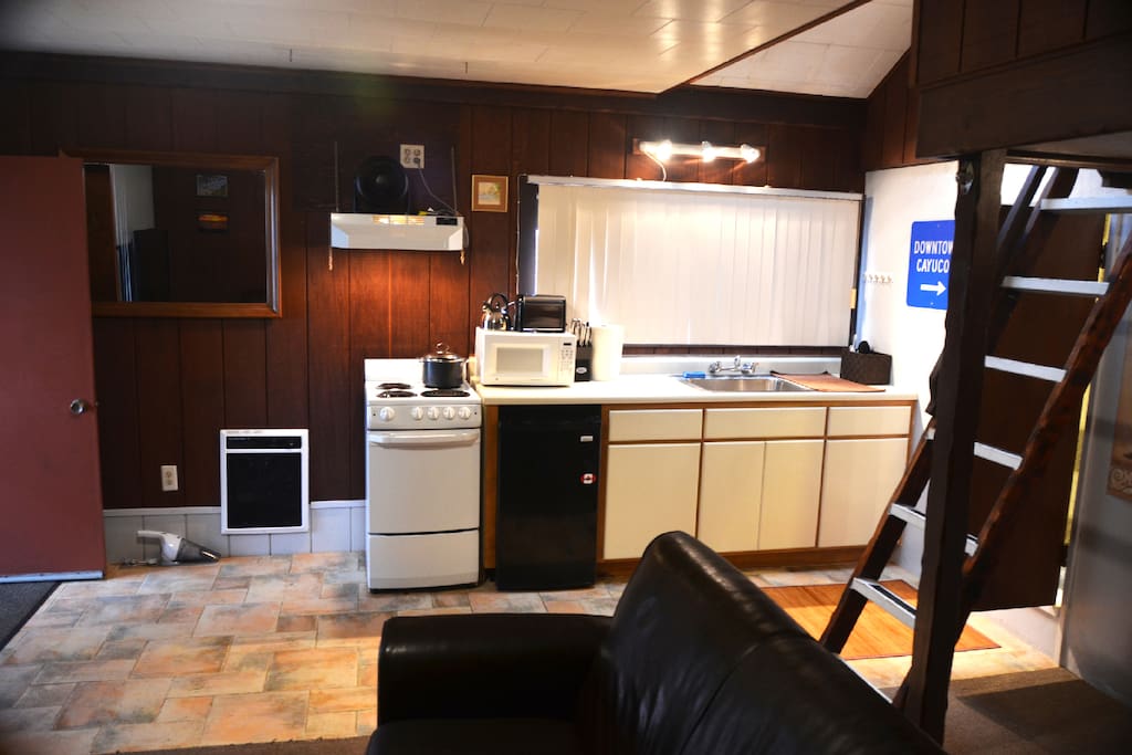 kitchen and heater