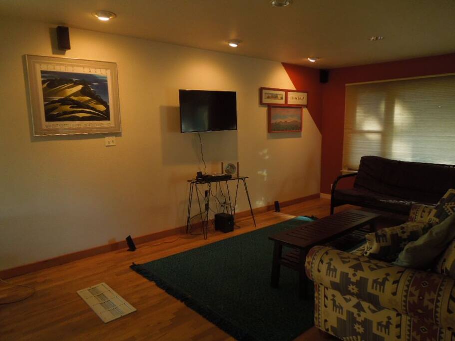 living room with futon