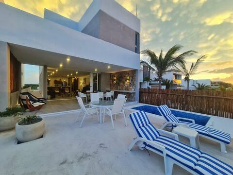 Casa silmar Frente al Mar con Playa Privada