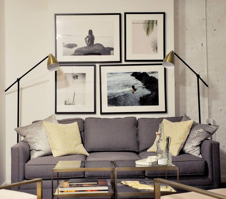 Living Area + Pullout Couch