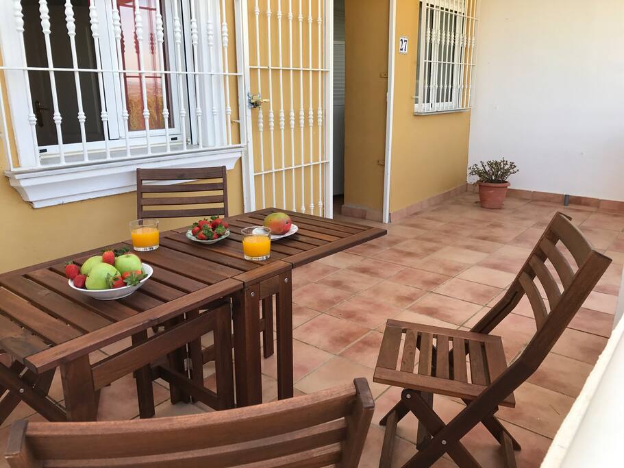 Terraza privada Entrada Principal Chill Out